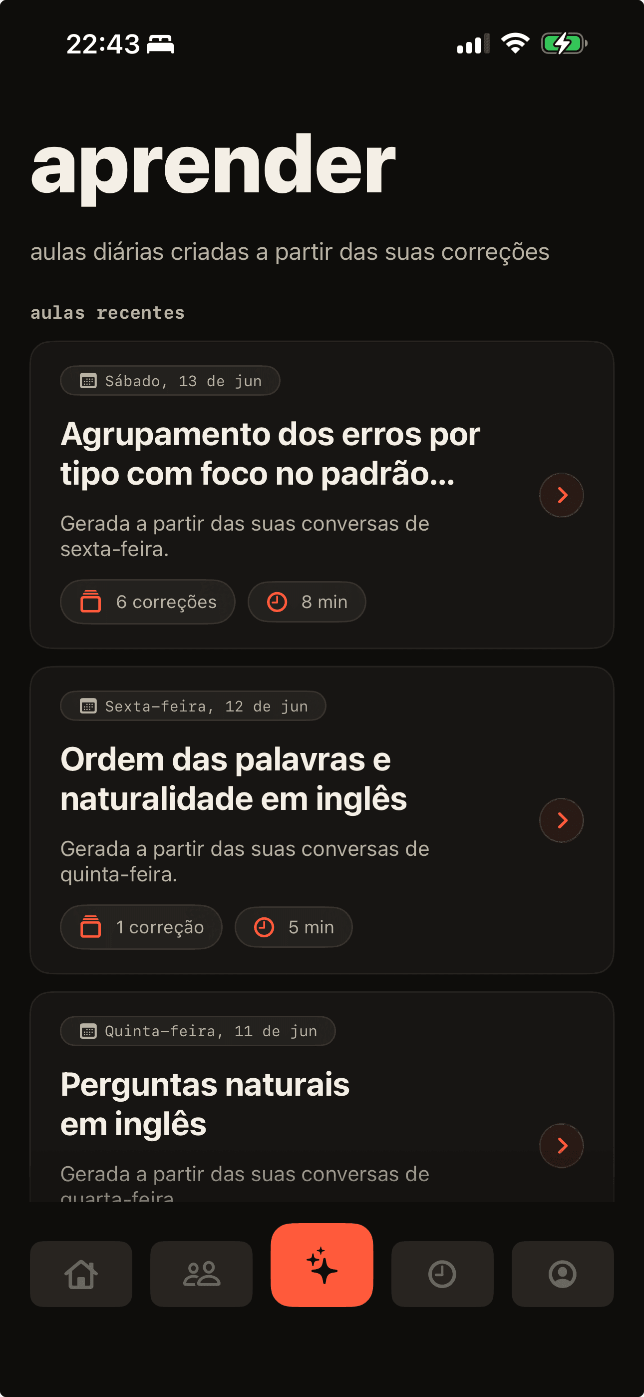 app screen · matraca keyboard